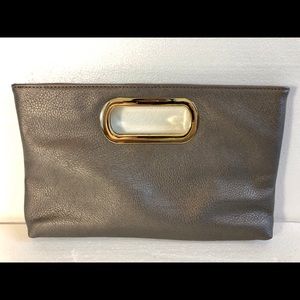 🛑SOLD🛑Imoshion silver vegan handbag purse